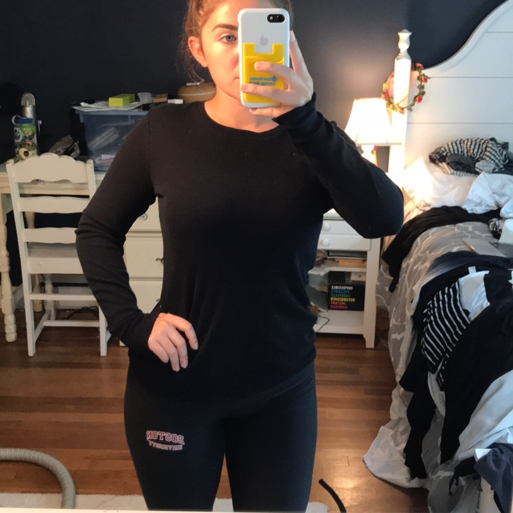 black long sleeve shirt
